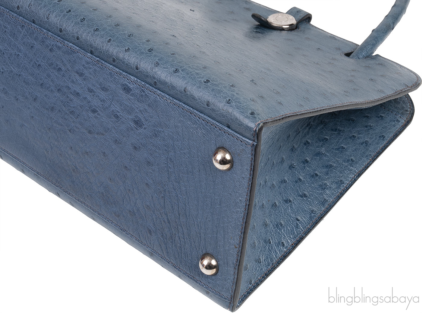 Blue Roy Ostrich Dalvy 30 Bag PHW