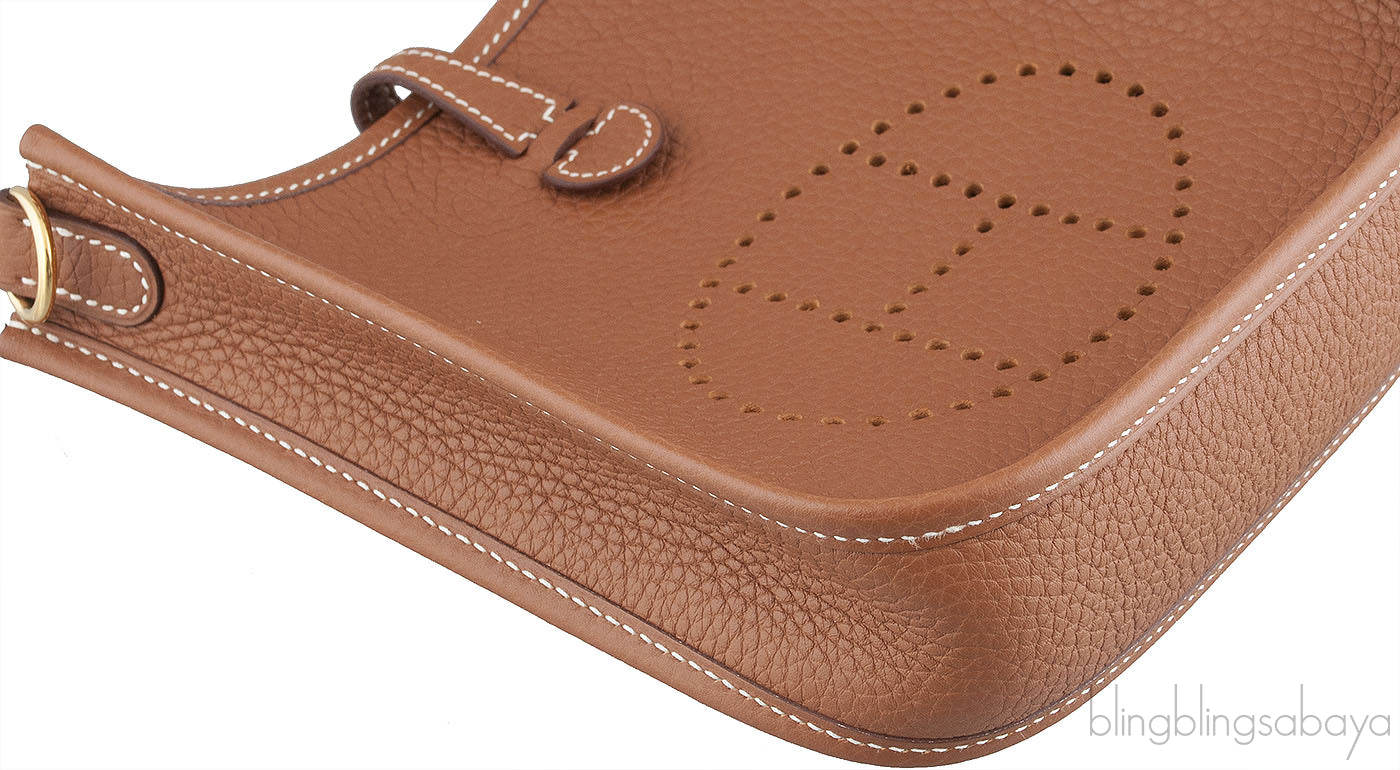 Mini Evelyne Gold Crossbody Bag