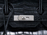 Birkin 35 Black Matte Crocodile PHW