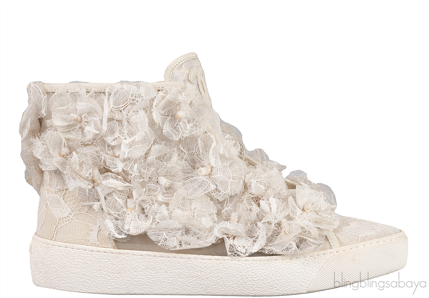Floral Mesh Camellia Sneakers