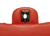 Classic Coral Python Mini Flap Bag