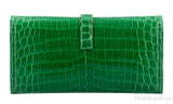 Jige Crocodile Emerald Green Patent