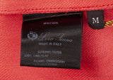 Coral Linen Embroidered Kaftan Dress