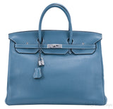 Birkin 40 Blue Jean Togo