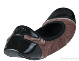 Sport Beige Velvet Ballet Flats