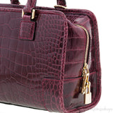 Amazona 23 Bordeaux Crocodile Bag