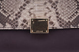 Tri color Python Trapeze Bag
