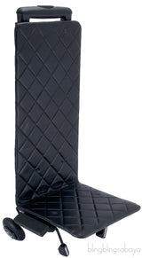 Black Quilted Shopping Trolley Bag