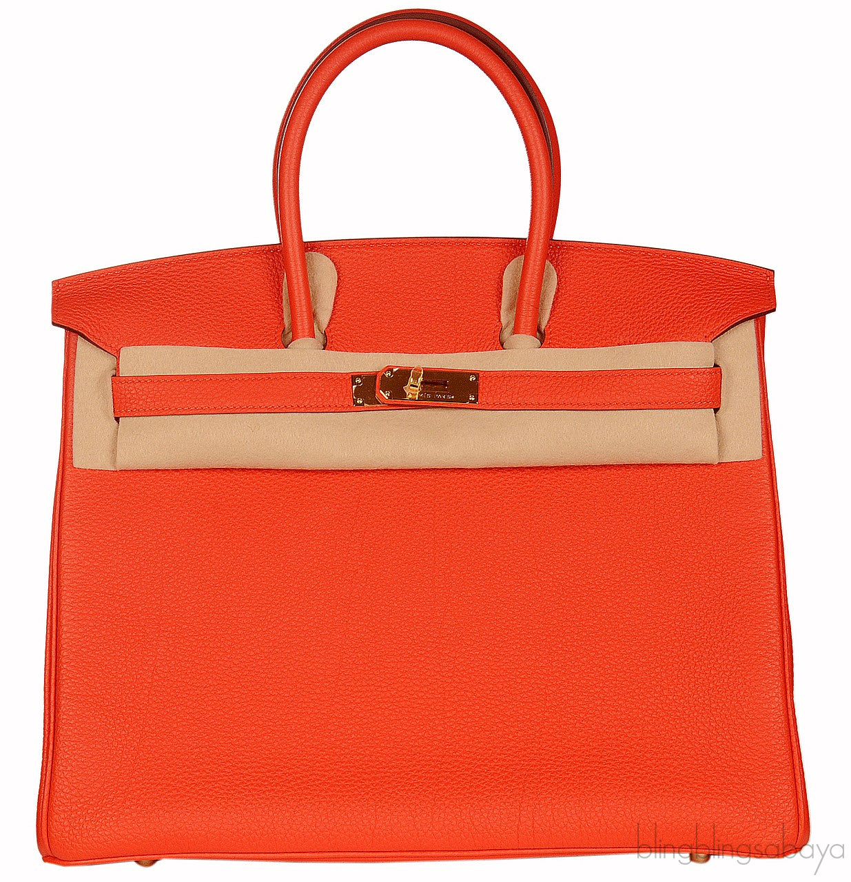 Birkin 35 Capucine Togo GHW