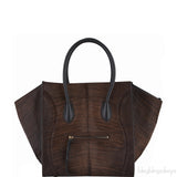 Shaded Pony Hair Phantom Brown Bag