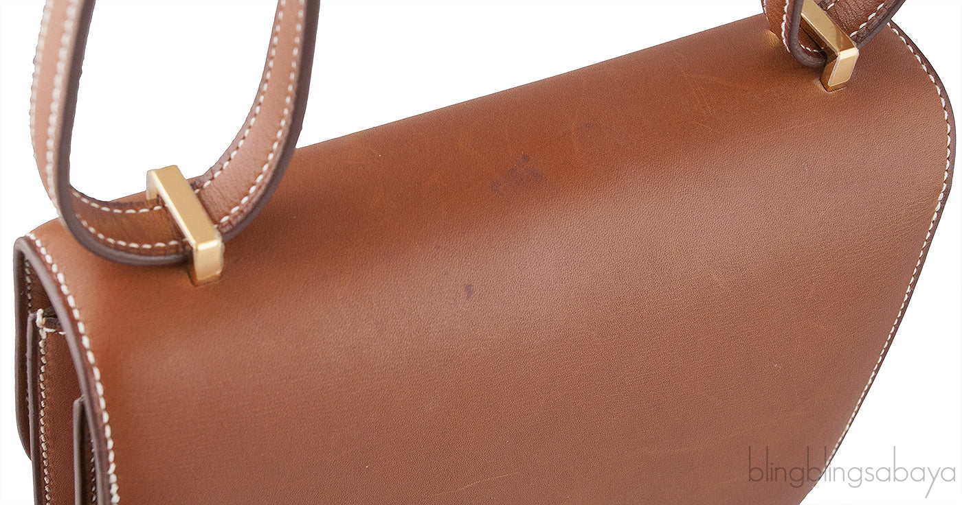 Constance 18 Fauve Barenia Leather