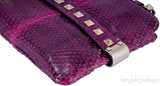 Rockstuds Python Pink Clutch