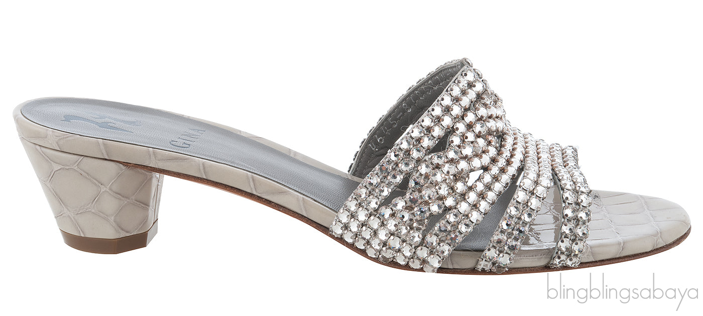 Galaxy Croc Embossed Sandals