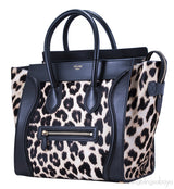 Mini Luggage Leopard Pony Hair
