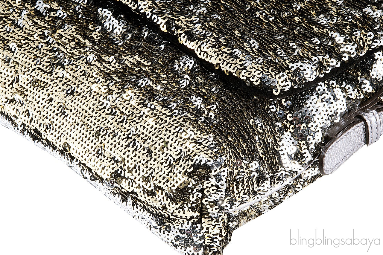 Miss Charles Sequin Shoulder Bag