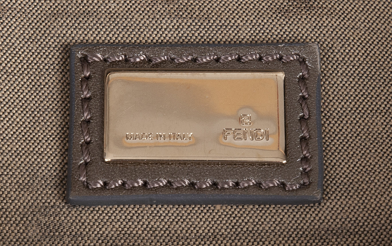 Grey Crystal Embellished Shoulder Bag