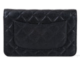 Black Quilted Caviar WOC Wallet on Chain