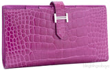 Rose Tyrien Bearn Crocodile Wallet