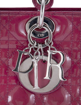 Patent Pinkish Red Lady Dior