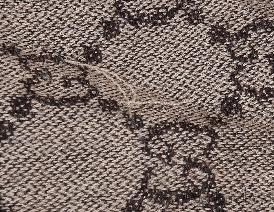 Gucci Fox Trimmed GG Patterned Stole