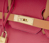 Birkin 35 Bicolor Rose Jaipur/Orange