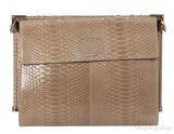 Roger Vivier Greyish Brown Python Shoulder Bag