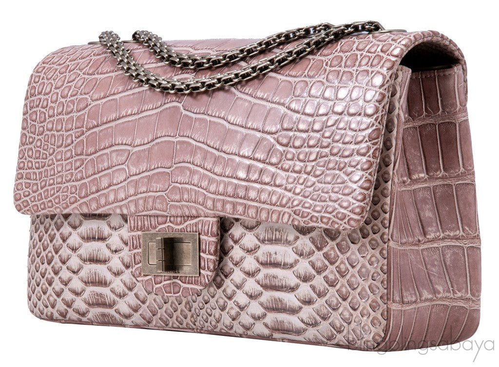 2.55 Reissue Alligator Nude Flap Bag