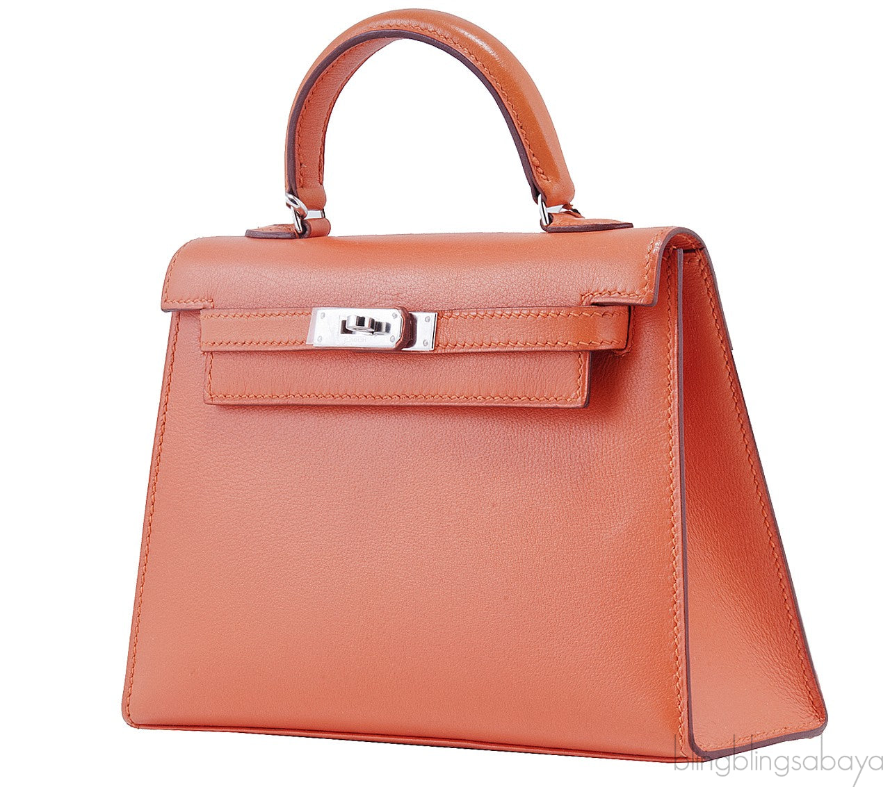 Mini Kelly Sellier Orange Swift