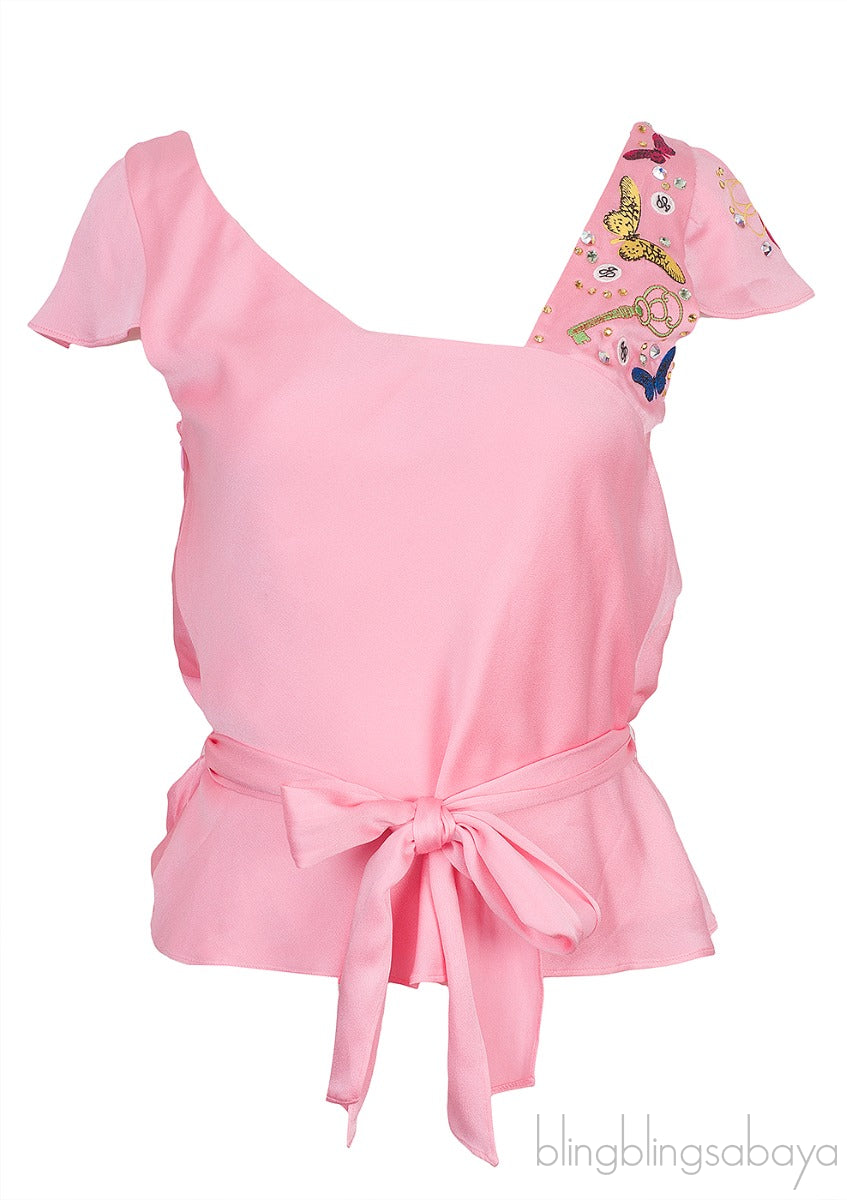 Pink Asymmetrical Top