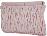 Nude Matelasse Leather Clutch
