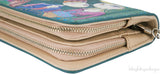 Girls Print Green Clutch Shoulder Bag