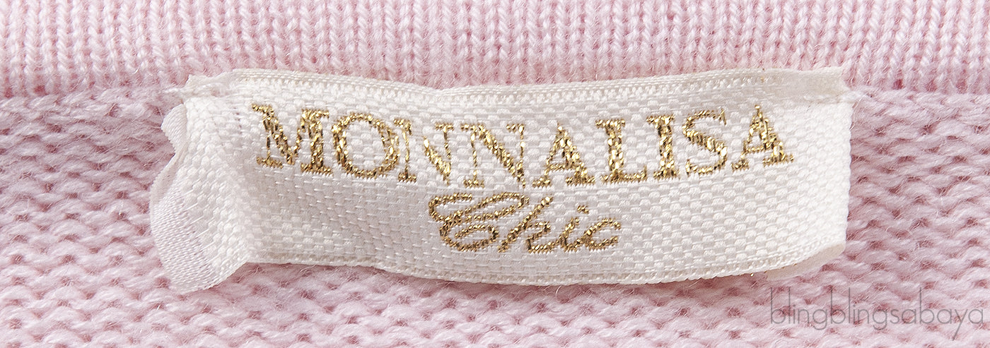 Pink Floral Patch Knitted Sweatshirt