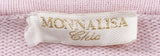 Pink Floral Patch Knitted Sweatshirt
