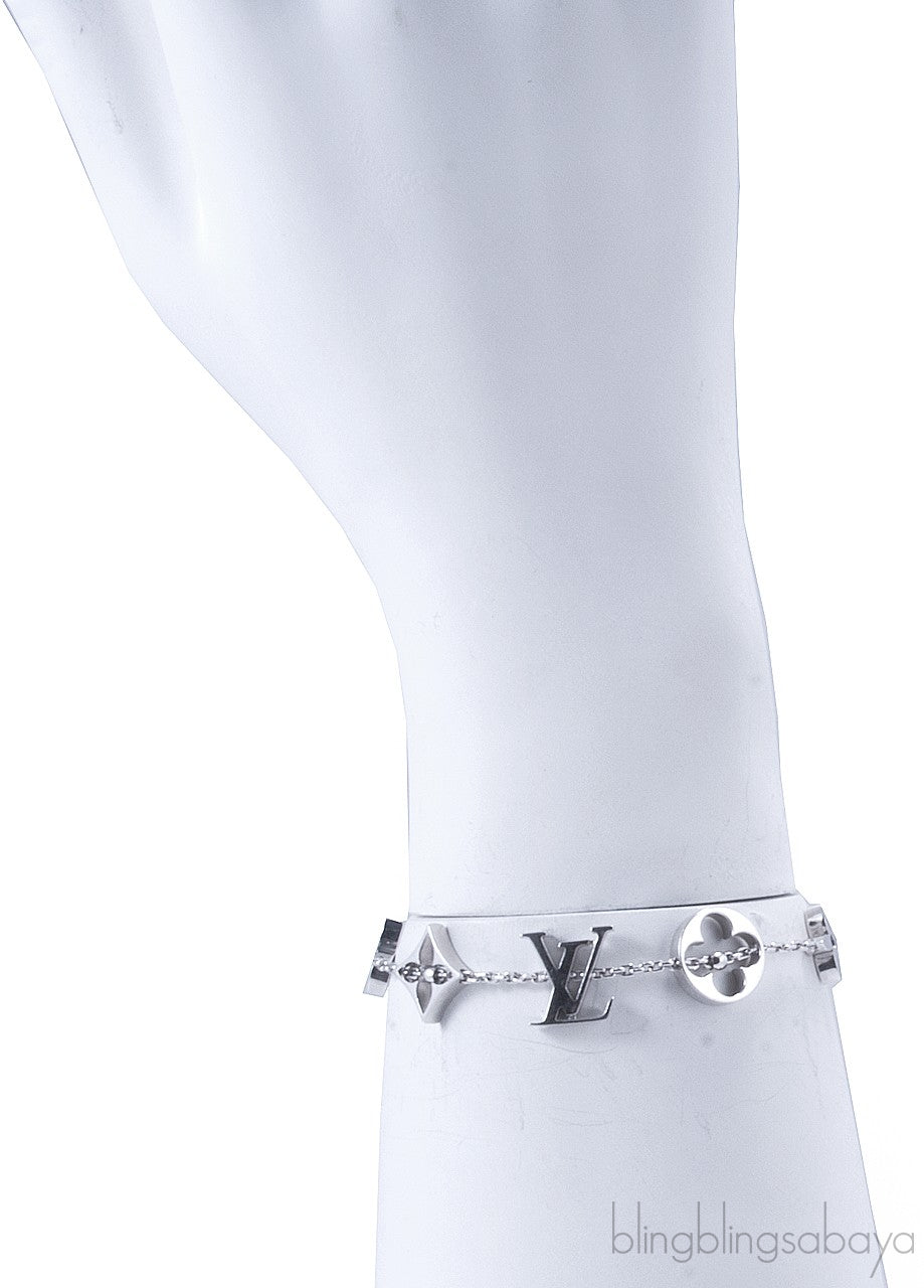 Monogram White Gold Bracelet