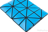 Blue Geometric Card Holder