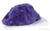 Purple Shearling Pouch