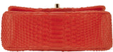 Classic Coral Python Mini Flap Bag