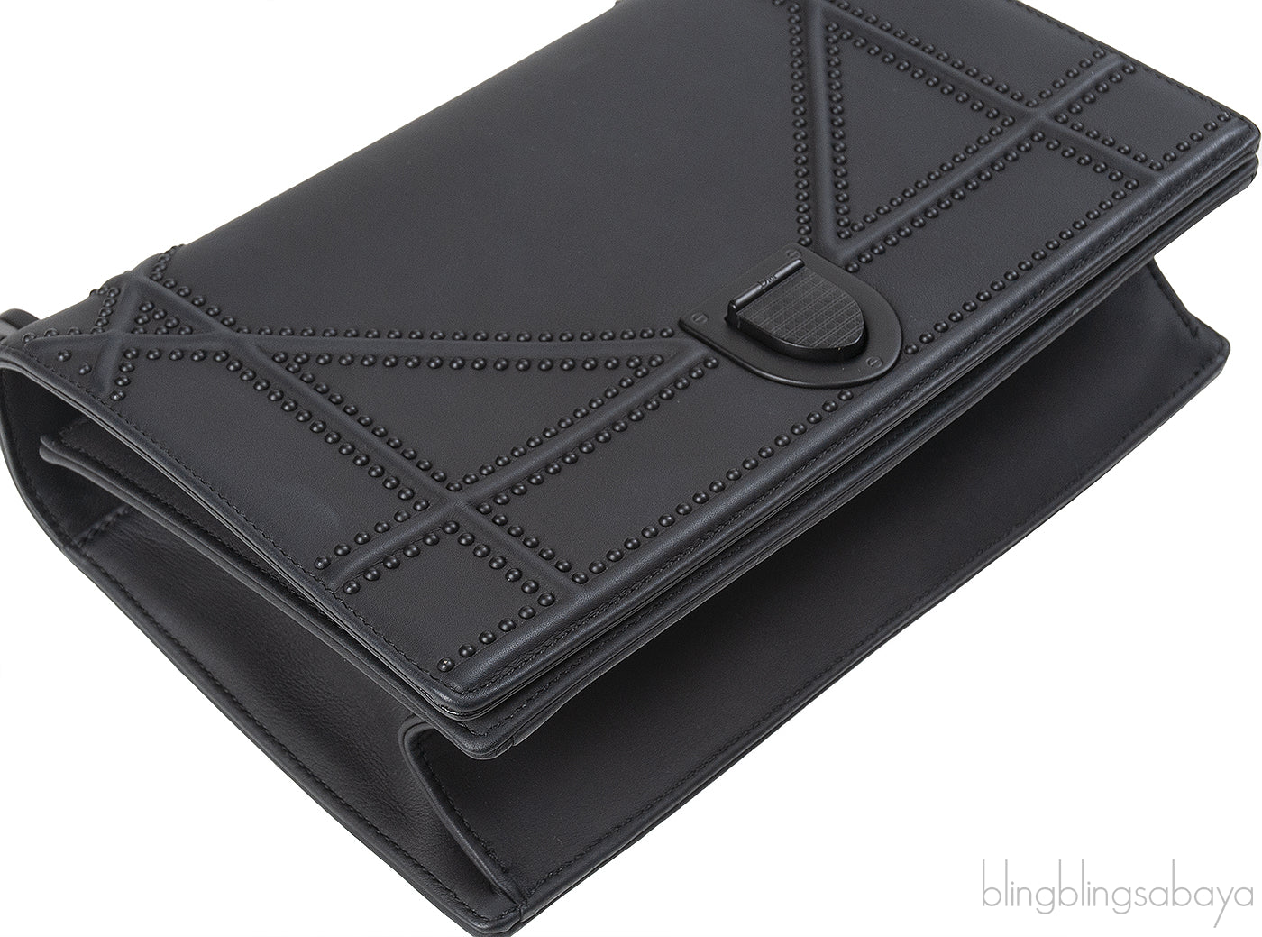 Dior Diorama Black Ultra Matte Medium Shoulder Bag