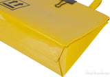 Yellow Patent Mini Box Bag