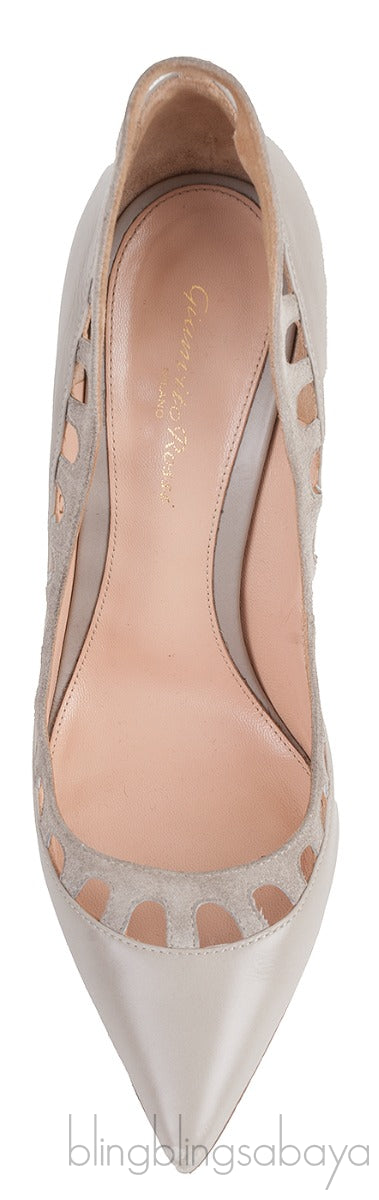Cut-out Trim Pointed Heels