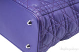 Lady Dior Violet Large Shopping Tote