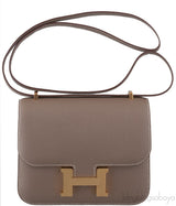 Constance III Mini Epsom Etoupe GHW