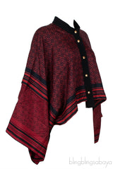 Red Anagram Silk Crop Top