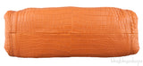 The Pouch Clutch Camel Croc