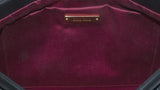 Black Matelasse Leather Clutch