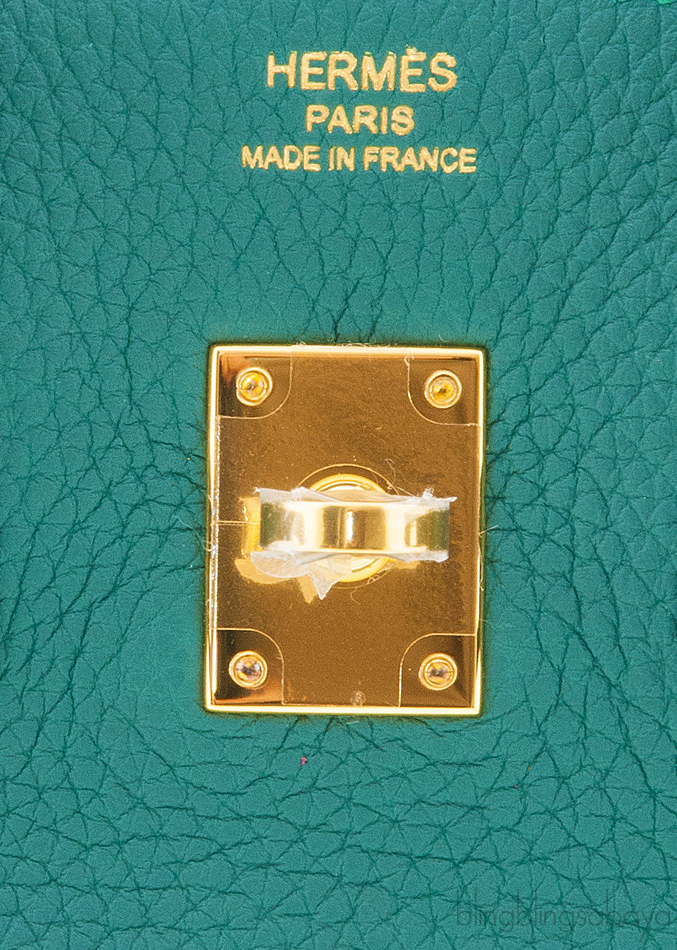 Birkin 25 Malachite Togo GHW