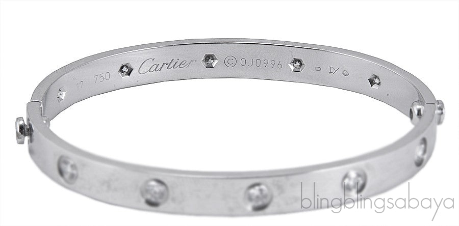 White Gold LOVE Diamond Bracelet