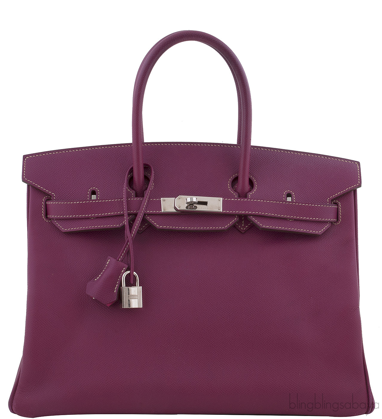 Birkin 35 Bi-color Tosca Epsom PHW