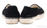Chanel Velvet CC Cap Toe Espadrille
