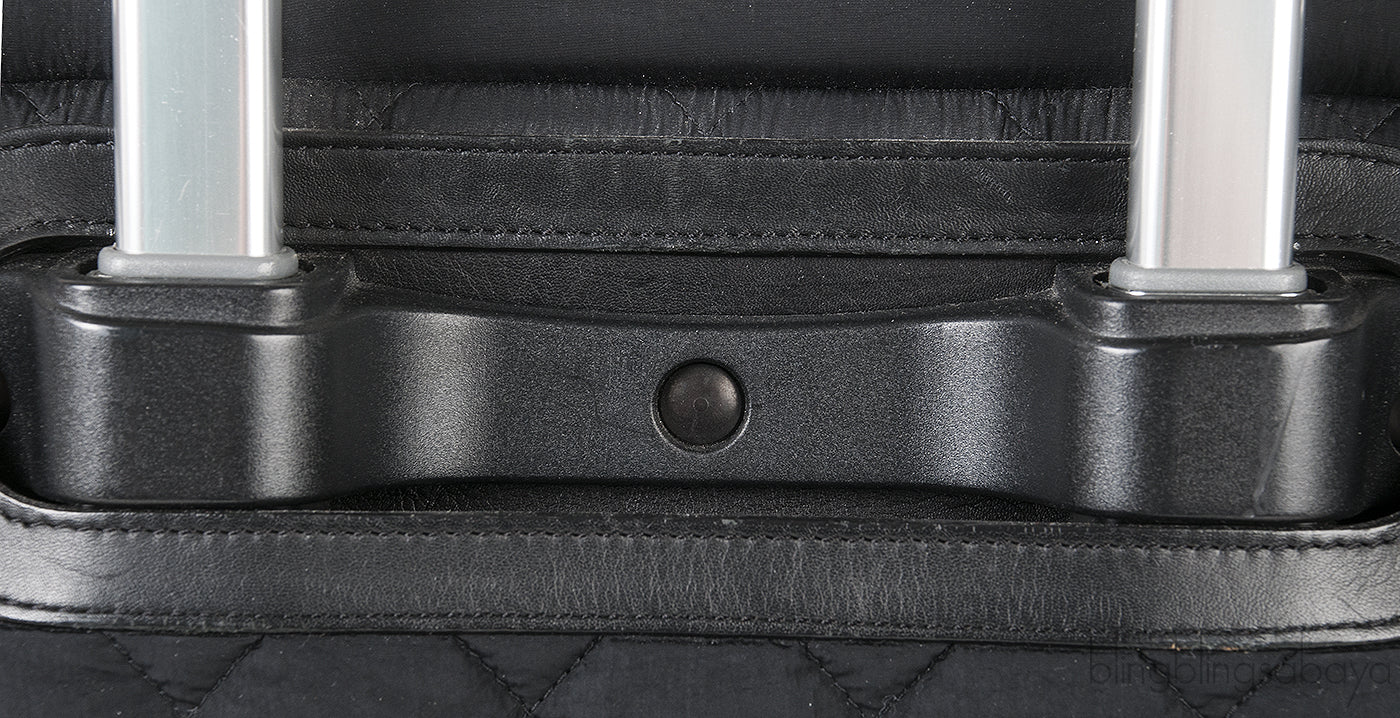Black Quilted Nylon Cocoon Trolley Rolling Case
